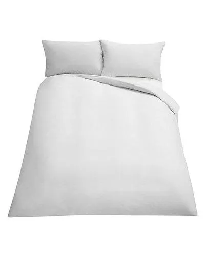 Horrockses Polycotton Duvet Cover Set (King) (White)