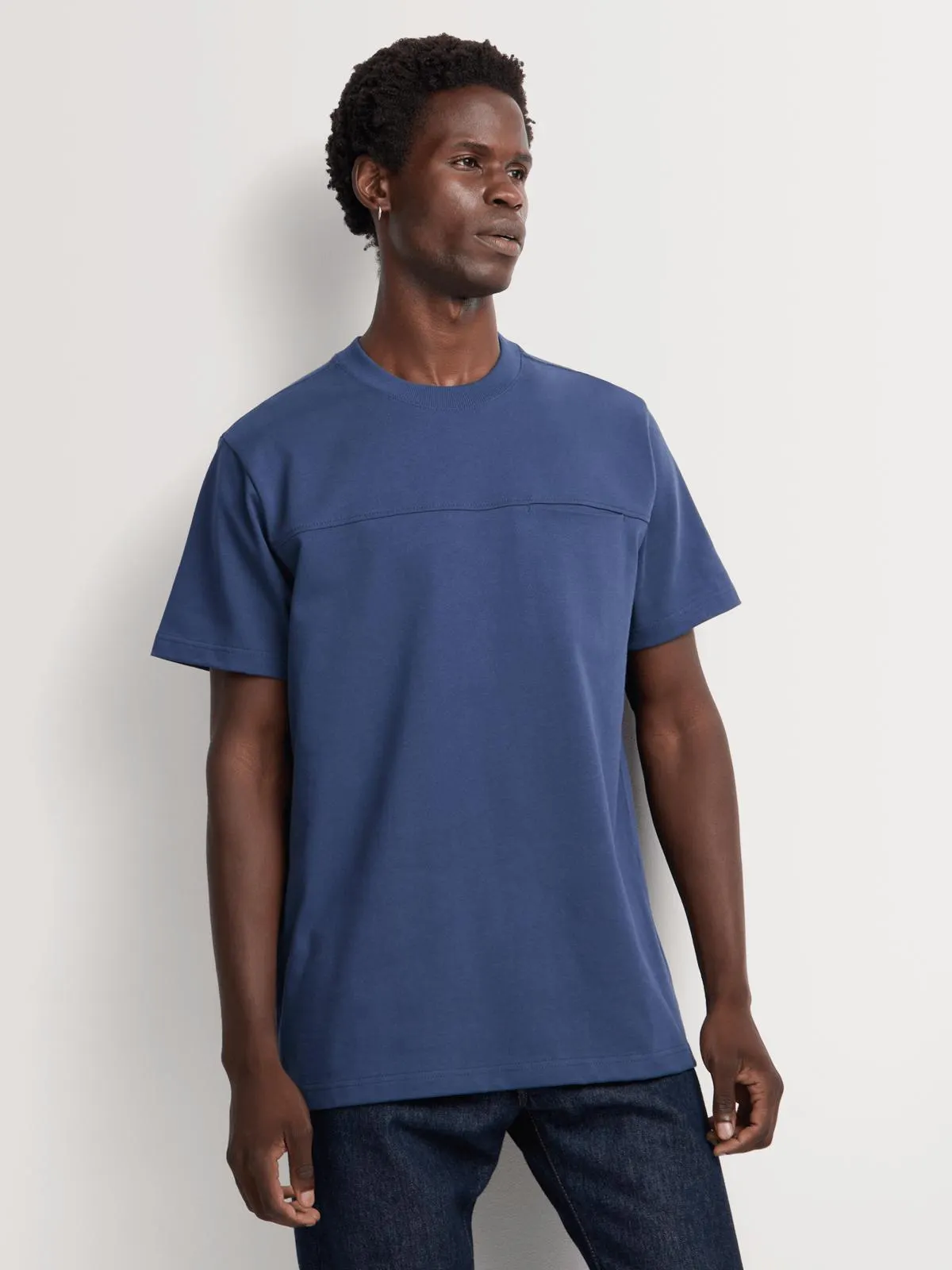 Union-DNM Men's Heavy Weight Petrol Blue T-shirt