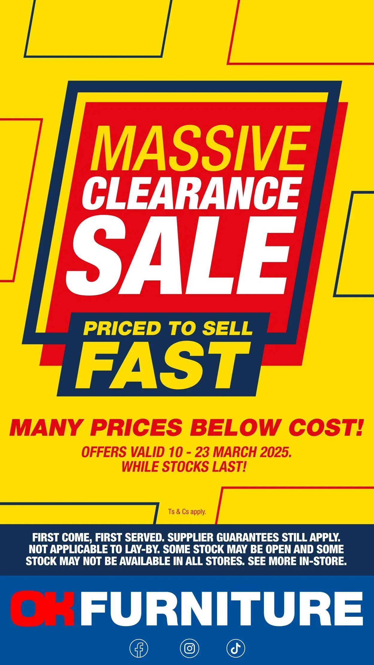 OK Furniture Current catalogue from 23 March to 6 April 2025 - Catalogue Page 1