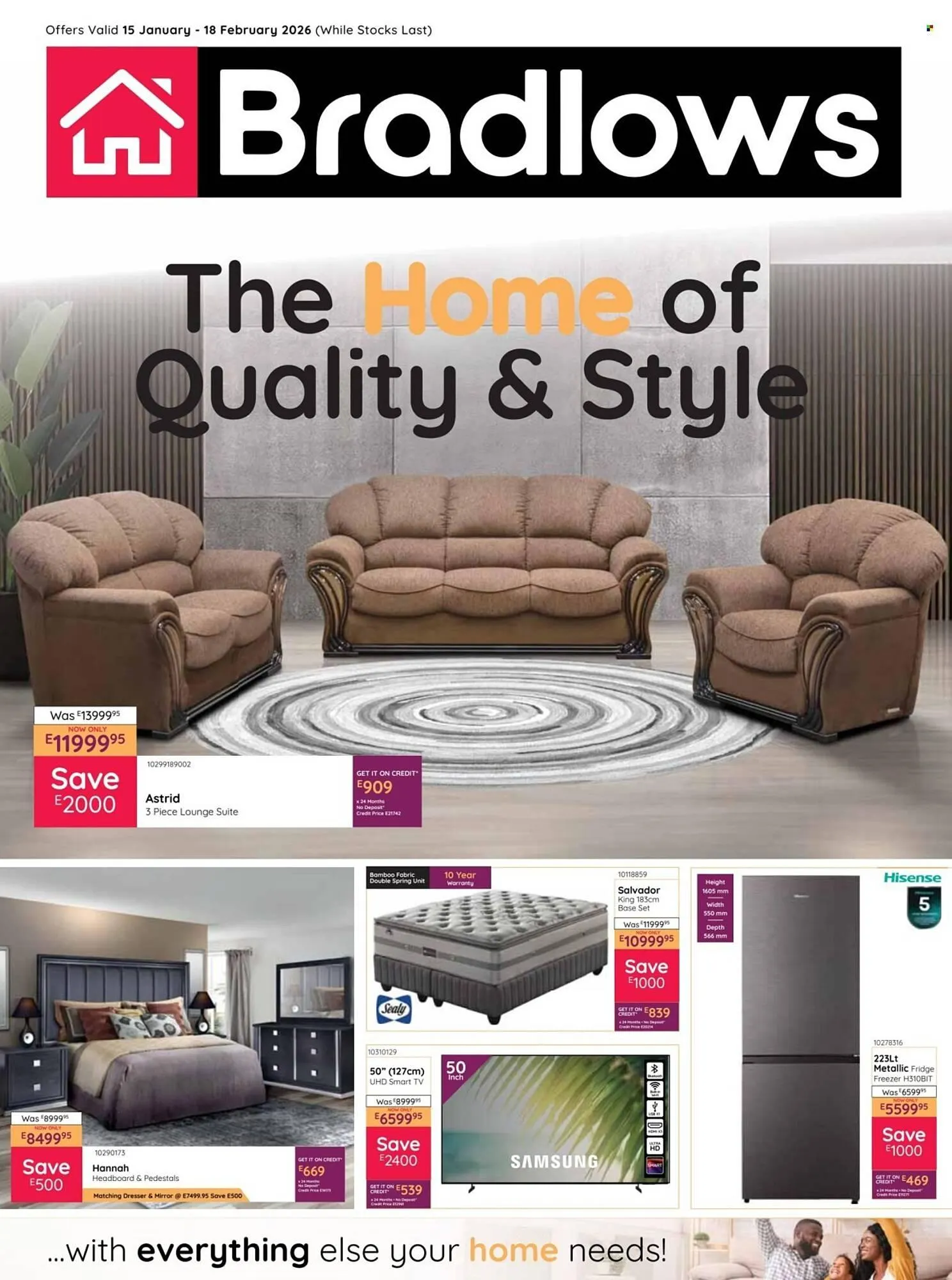 Bradlows catalogue from 15 January to 18 February 2026 - Catalogue Page 1