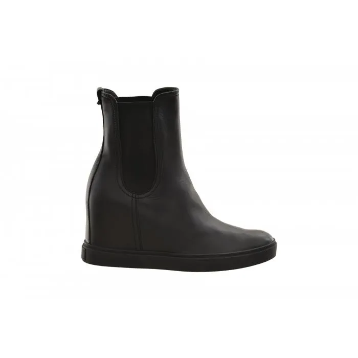 AGL Leather Elastic Ankle Boot