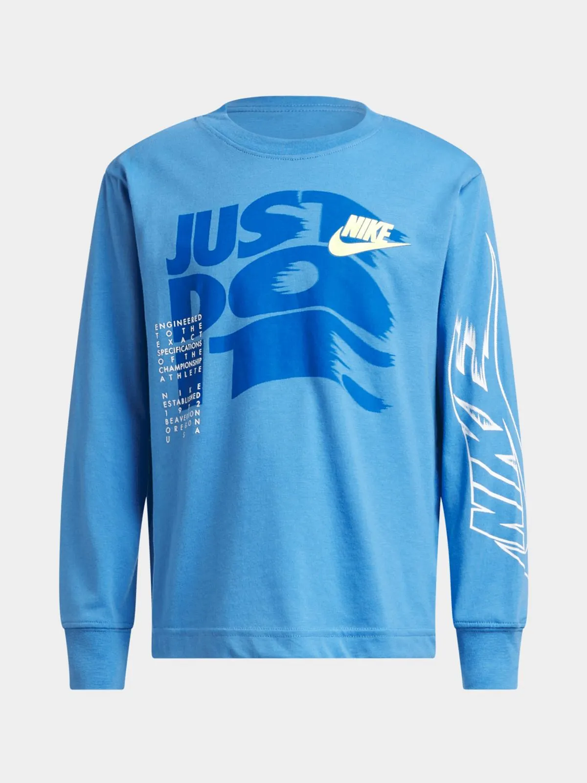 Nike Unisex Kids On The Move Blue T-Shirt