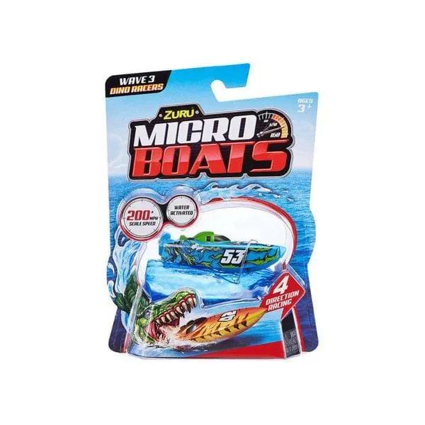 ZURU Micro Boats Fully Motorized, Self-steering Micro Boat Pack Series 3