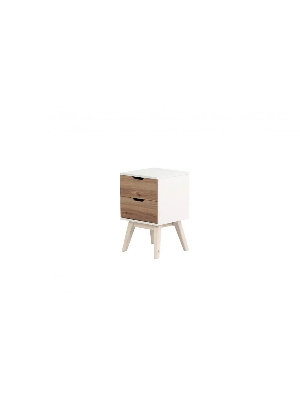 Carter 2 Drawer Pedestal White