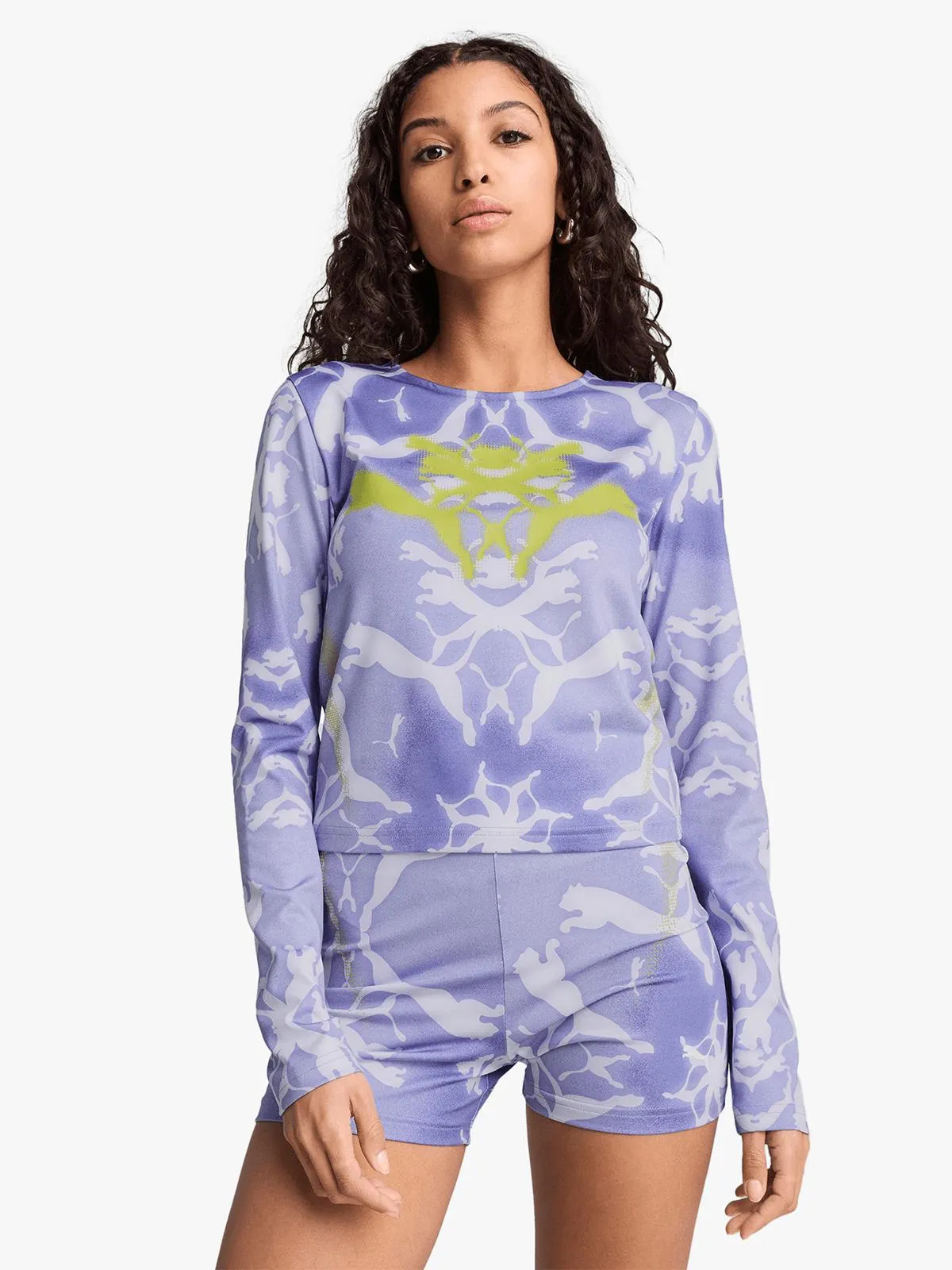 Puma Women's DARE TO Blue Long-Sleeve T-Shirt