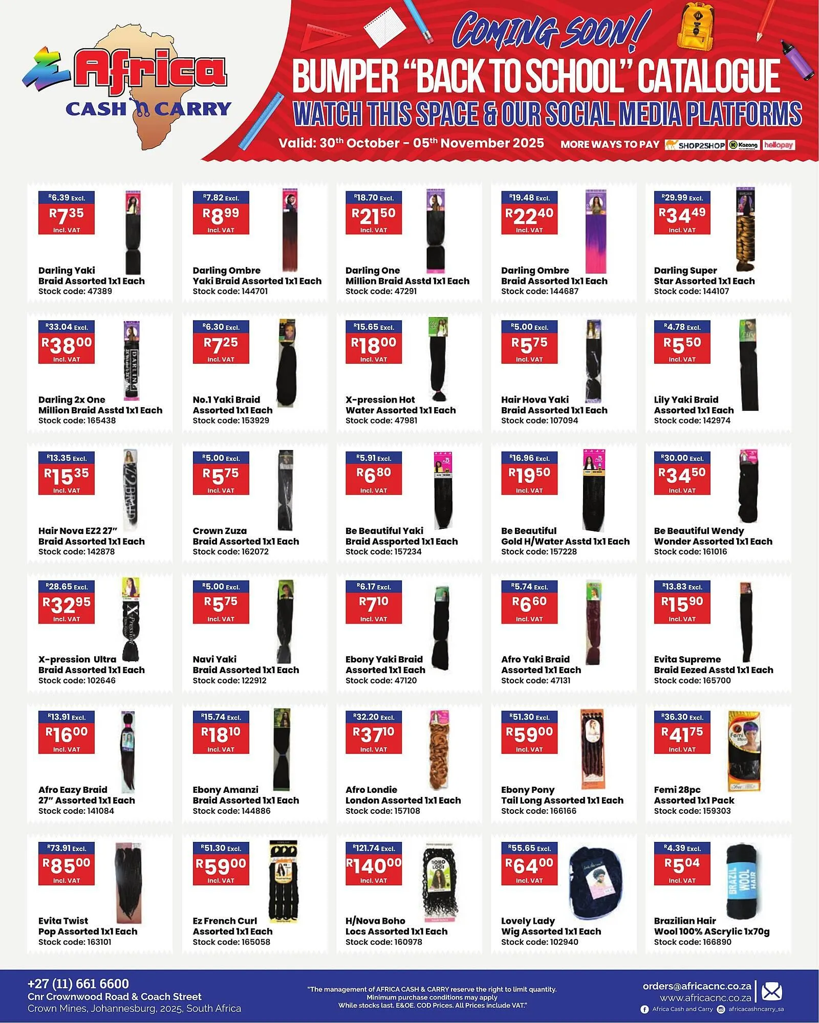Africa Cash and Carry catalogue from 30 October to 5 November 2025 - Catalogue Page 19