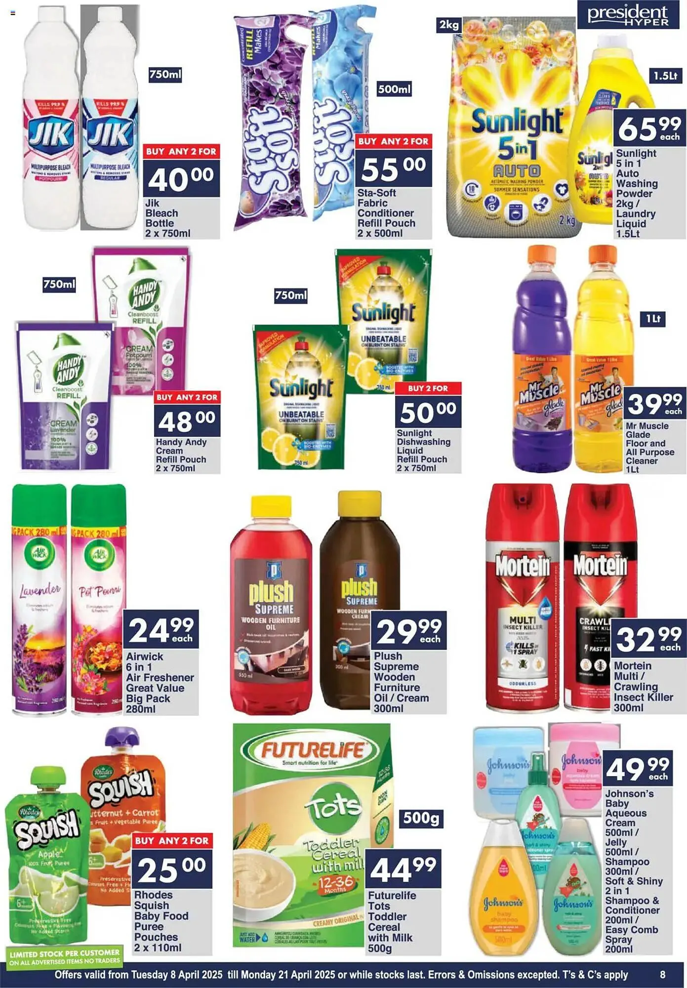 President Hyper catalogue from 8 April to 21 April 2025 - Catalogue Page 8