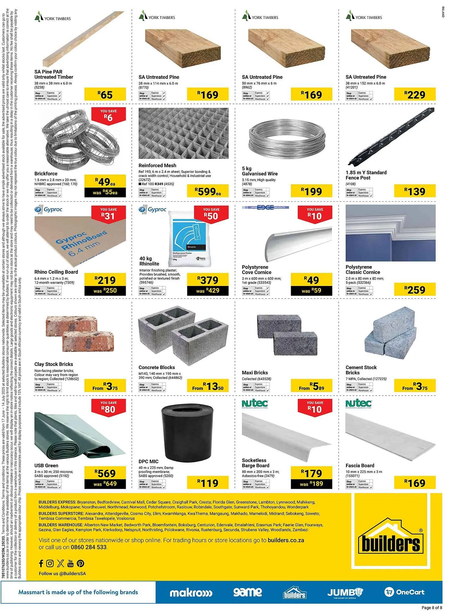 Builders Warehouse catalogue from 17 June to 14 July 2025 - Catalogue Page 8
