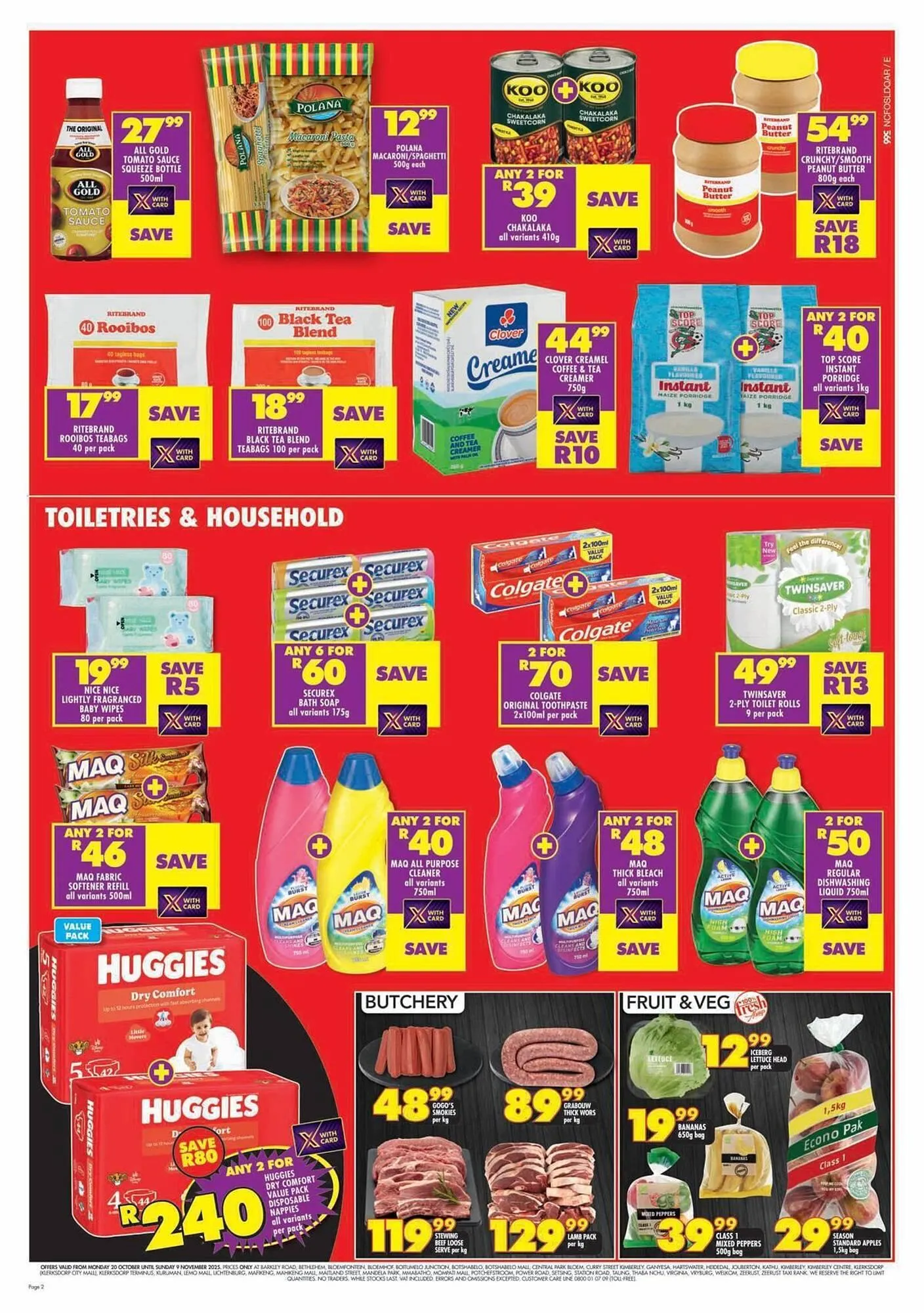 Shoprite catalogue from 20 October to 9 November 2025 - Catalogue Page 2
