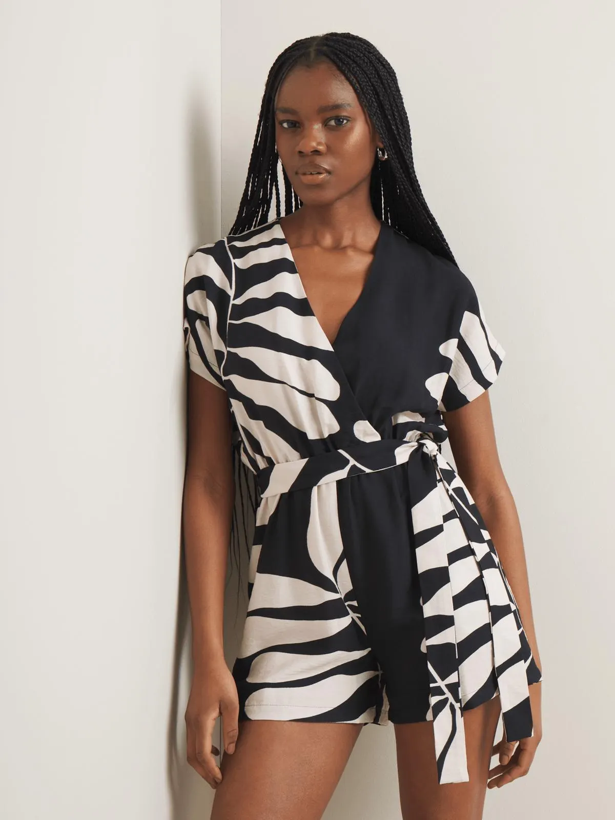 Women's Iconography Wrap Front Playsuit