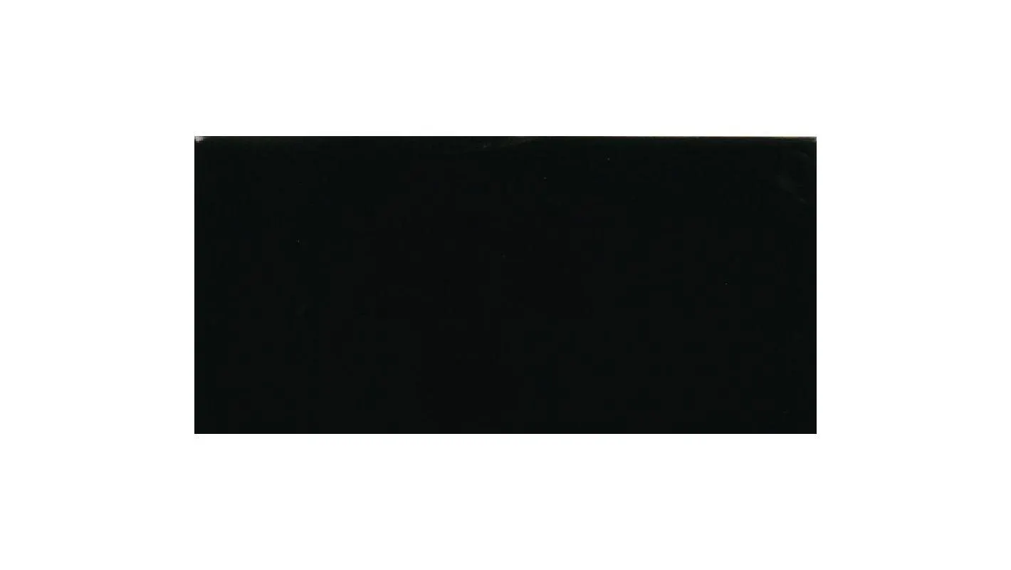 Metro Subway Flat Black Gloss Ceramic Wall Tile 75 x 150mm