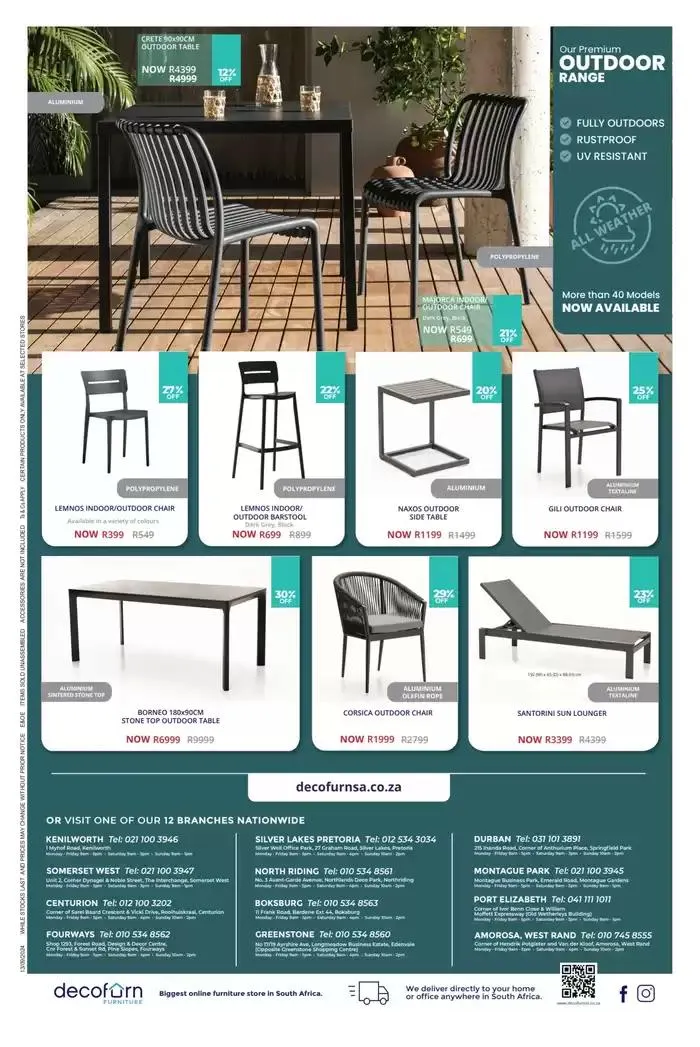Decofurn weekly specials from 26 September to 10 November 2024 - Catalogue Page 4