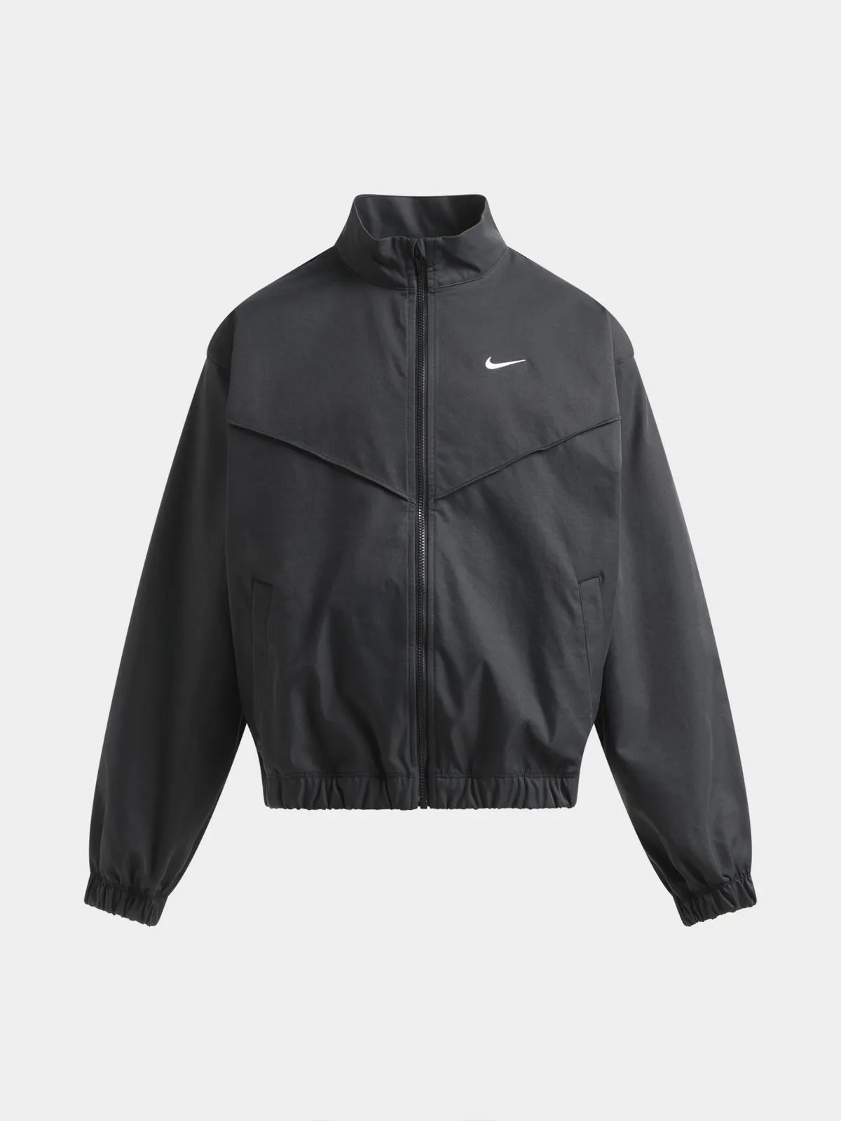 Nike Girls Youth Sportswear Lightweight Oversized Black Jacket
