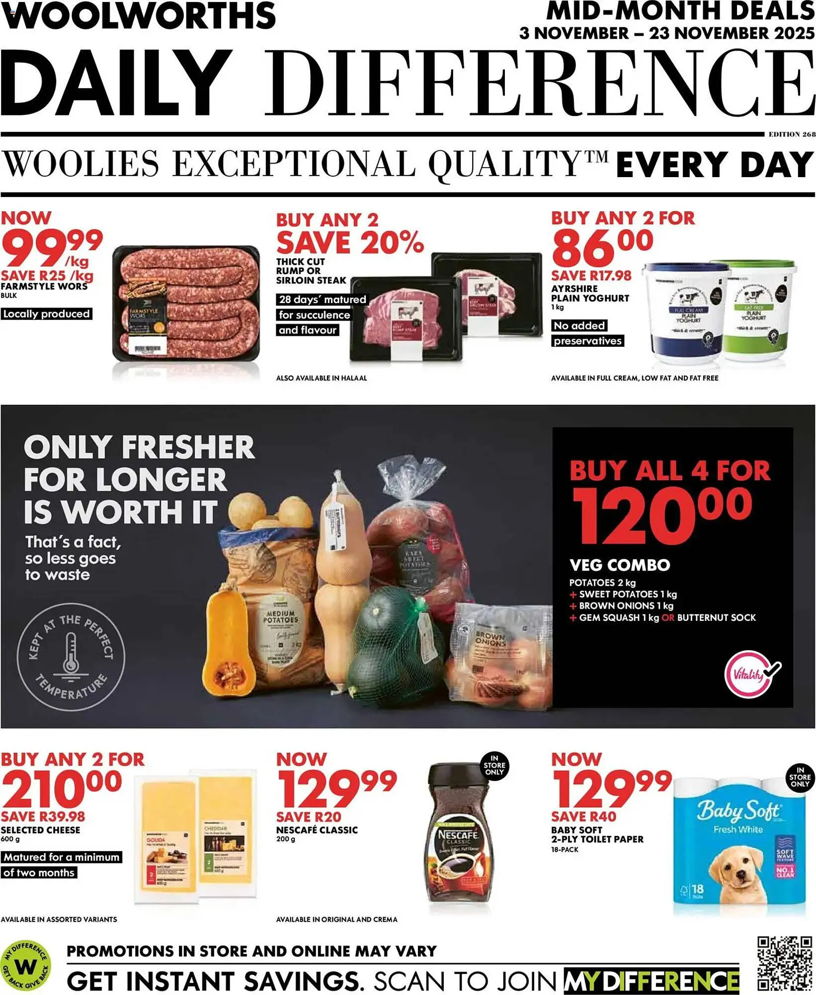 Woolworths catalogue from 3 November to 23 November 2025 - Catalogue Page 1
