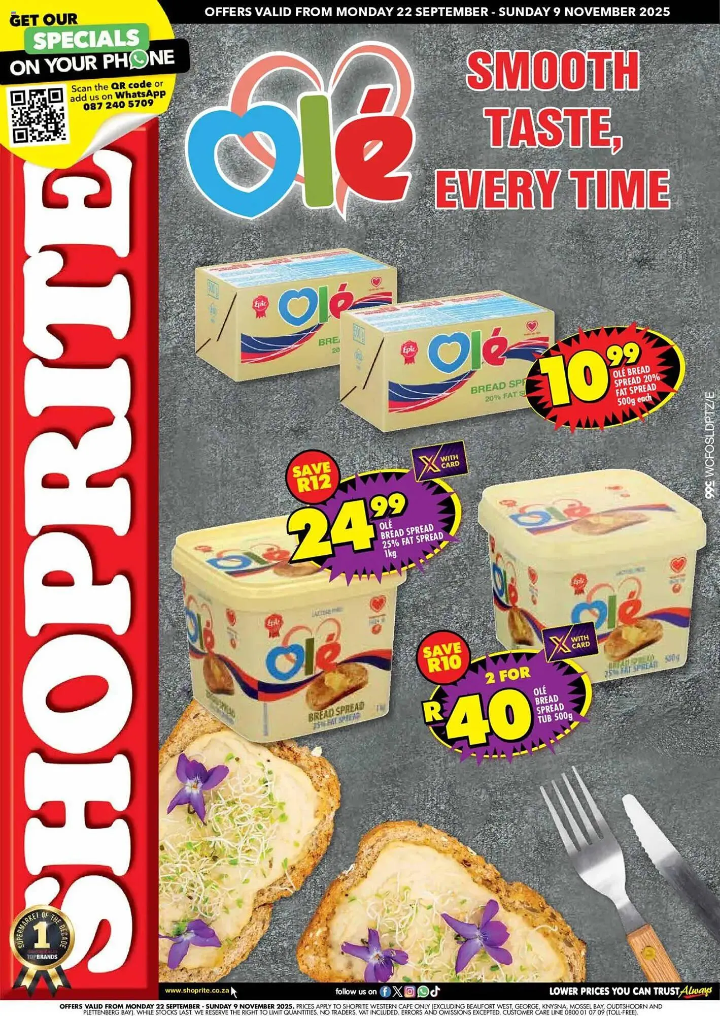 Shoprite catalogue from 22 September to 9 November 2025 - Catalogue Page 1