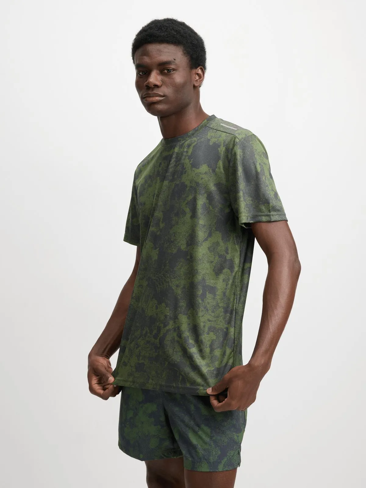 Jet Mens Charcoal Camo Training Tee