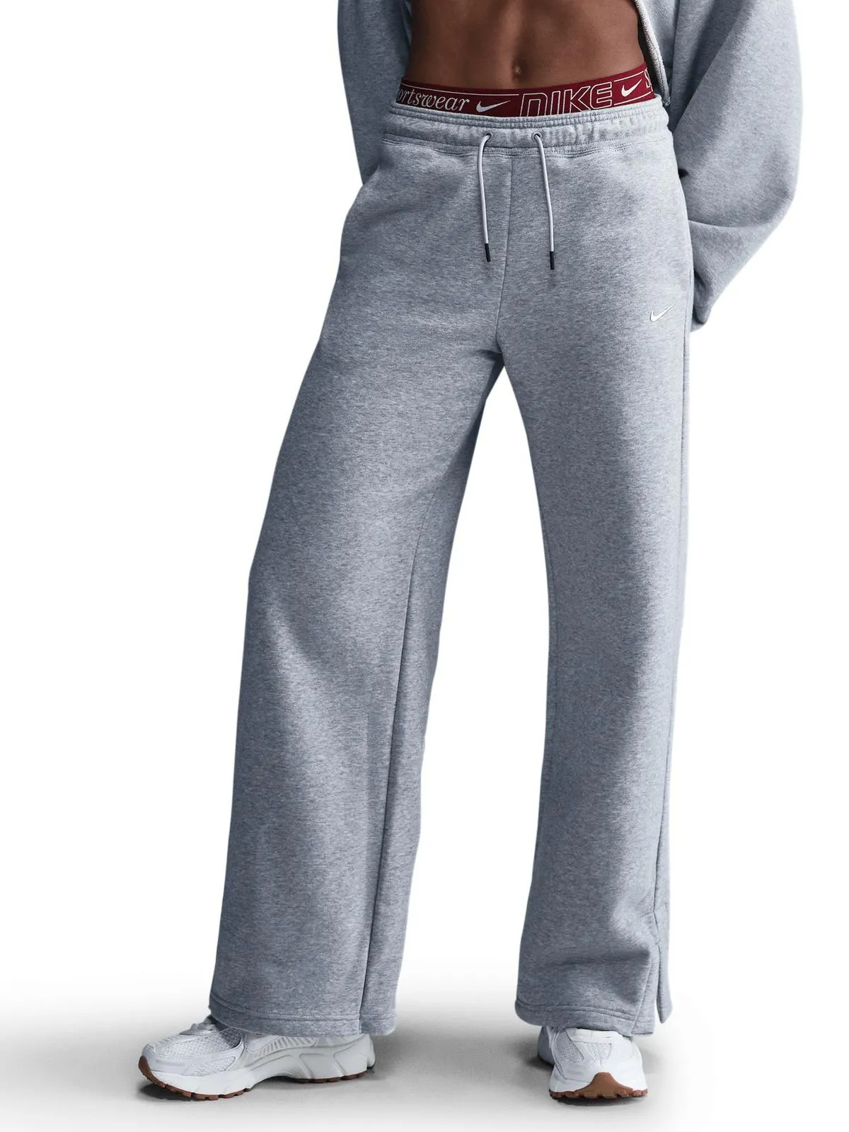 Nike Women's Nsw Phoenix Fleece Grey Track Pants