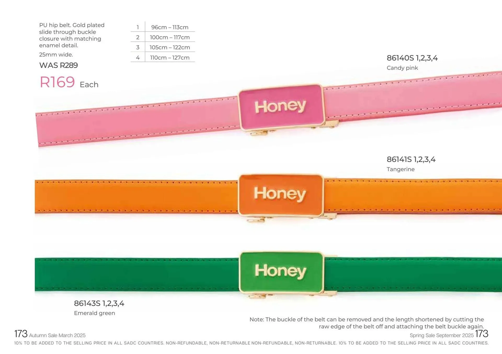 Honey Fashion Accessories catalogue from 3 September to 30 September 2025 - Catalogue Page 175