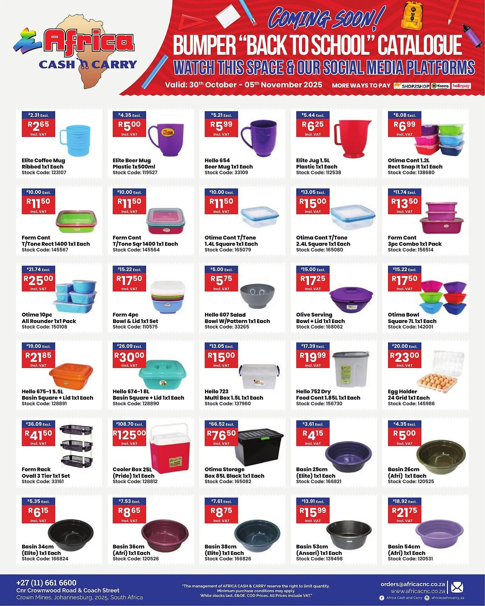 Africa Cash and Carry catalogue from 30 October to 5 November 2025 - Catalogue Page 31