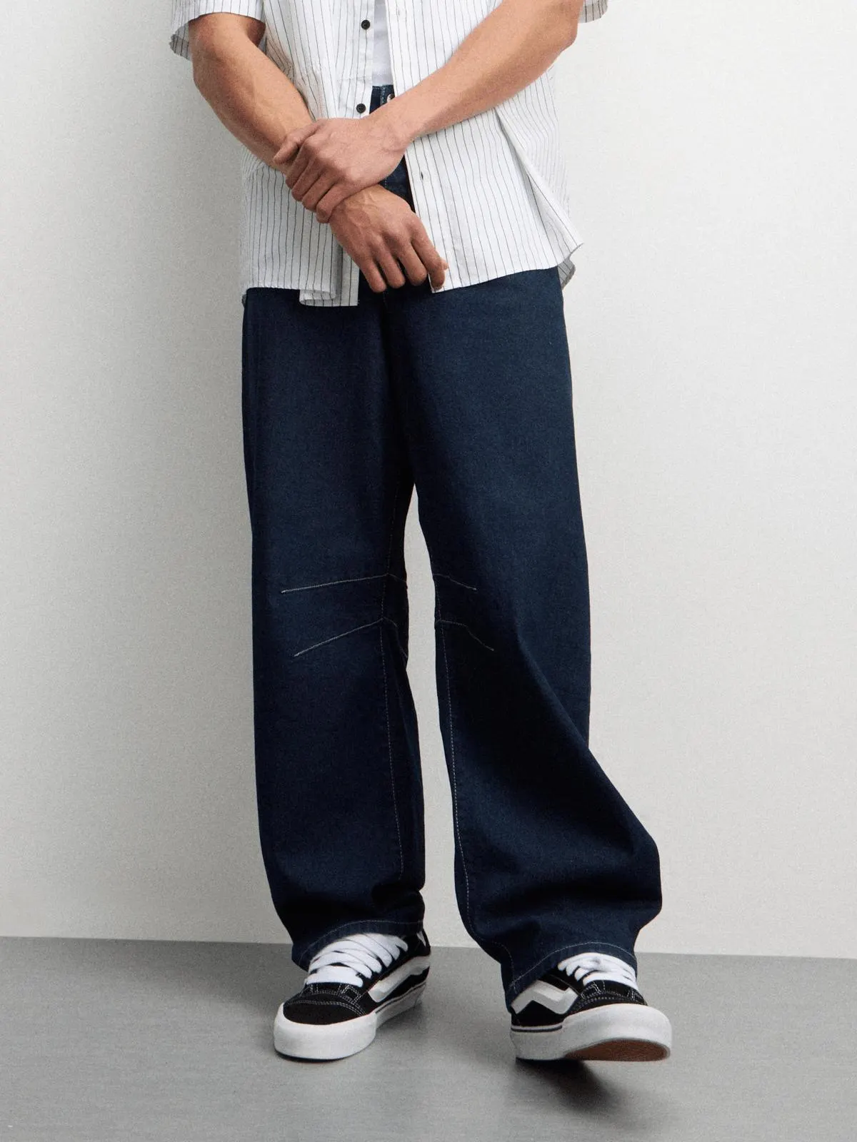 Redbat Men's Indigo Barrel Jeans