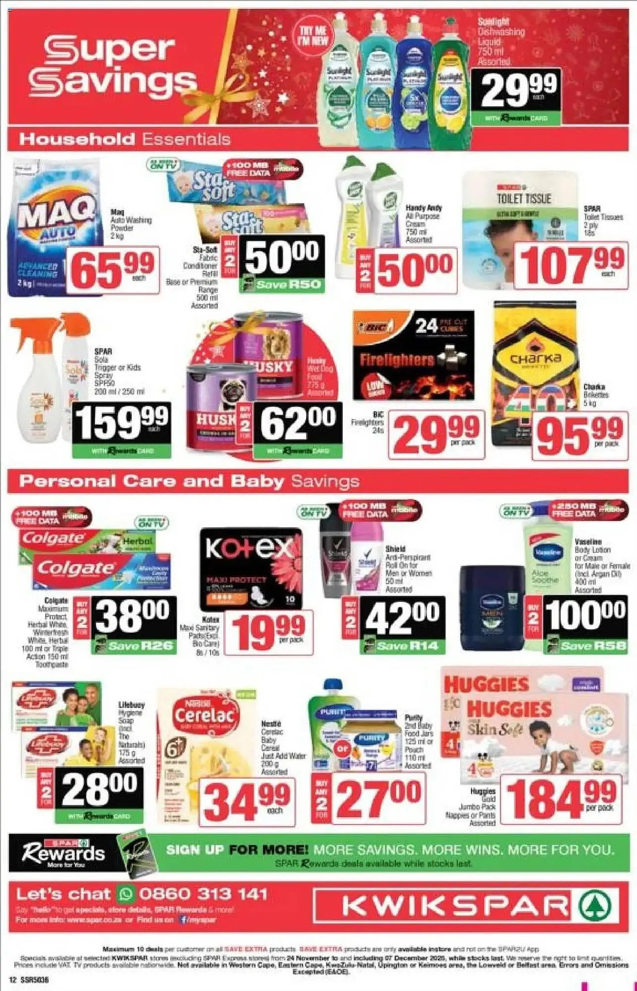 KwikSpar catalogue from 24 November to 7 December 2025 - Catalogue Page 1