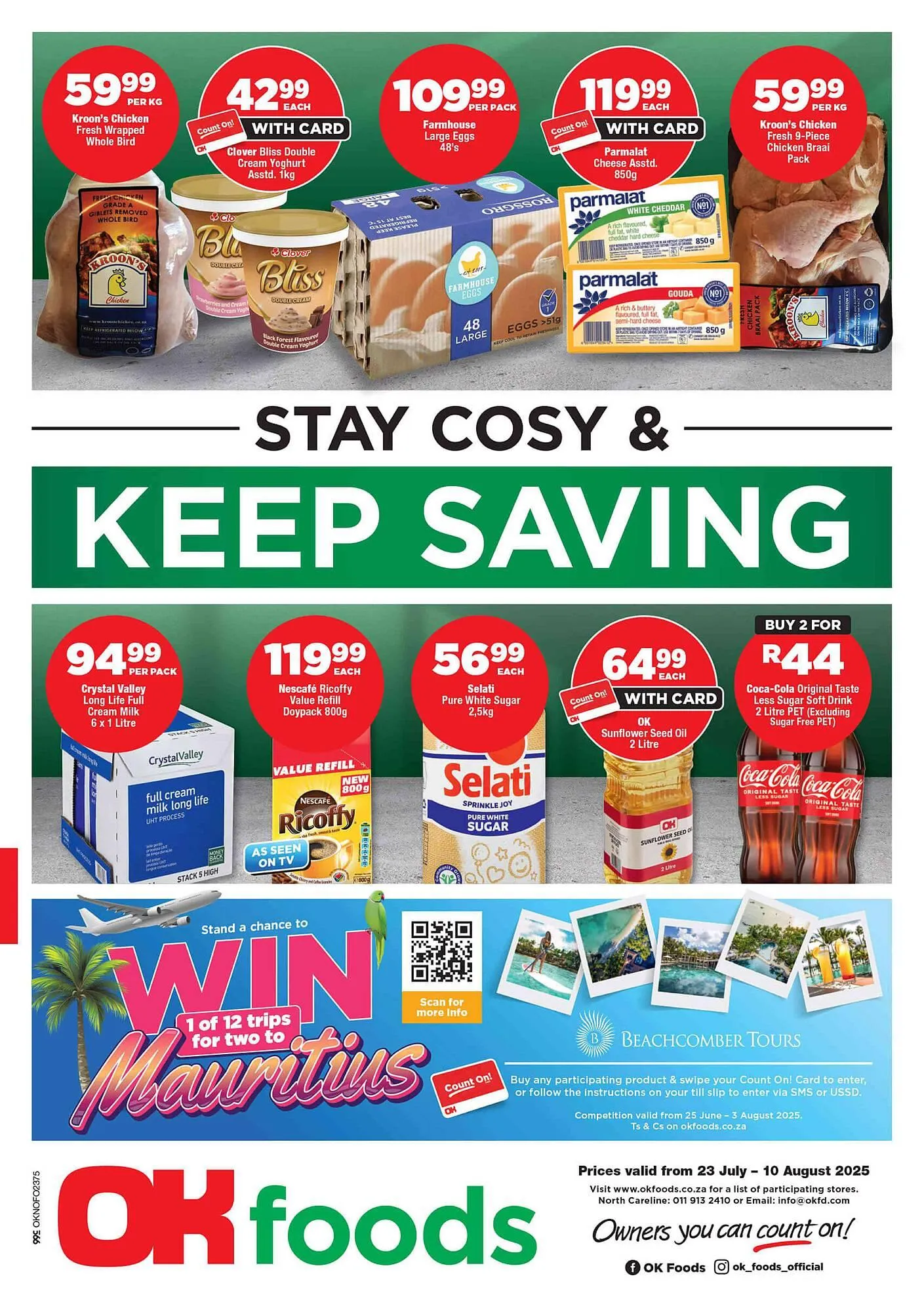 OK Foods catalogue from 23 July to 10 August 2025 - Catalogue Page 1