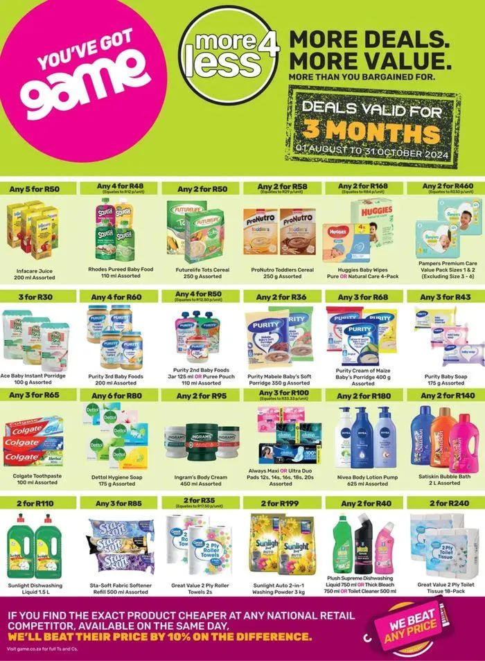 Leaflets Game from 1 August to 31 October 2024 - Catalogue Page 1