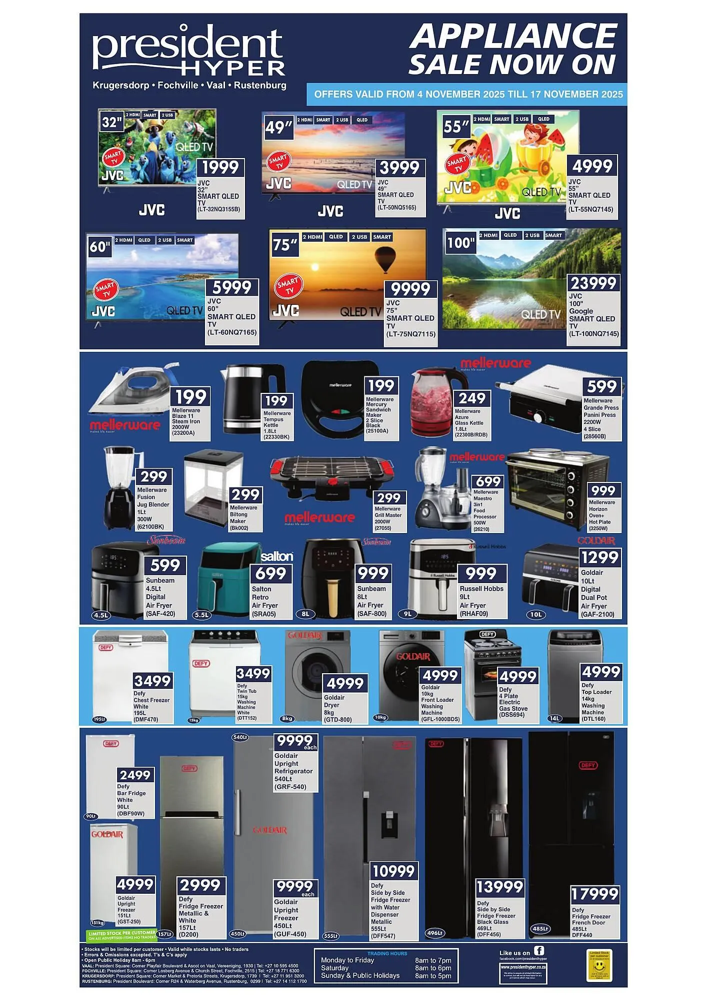 President Hyper catalogue from 4 November to 17 November 2025 - Catalogue Page 1