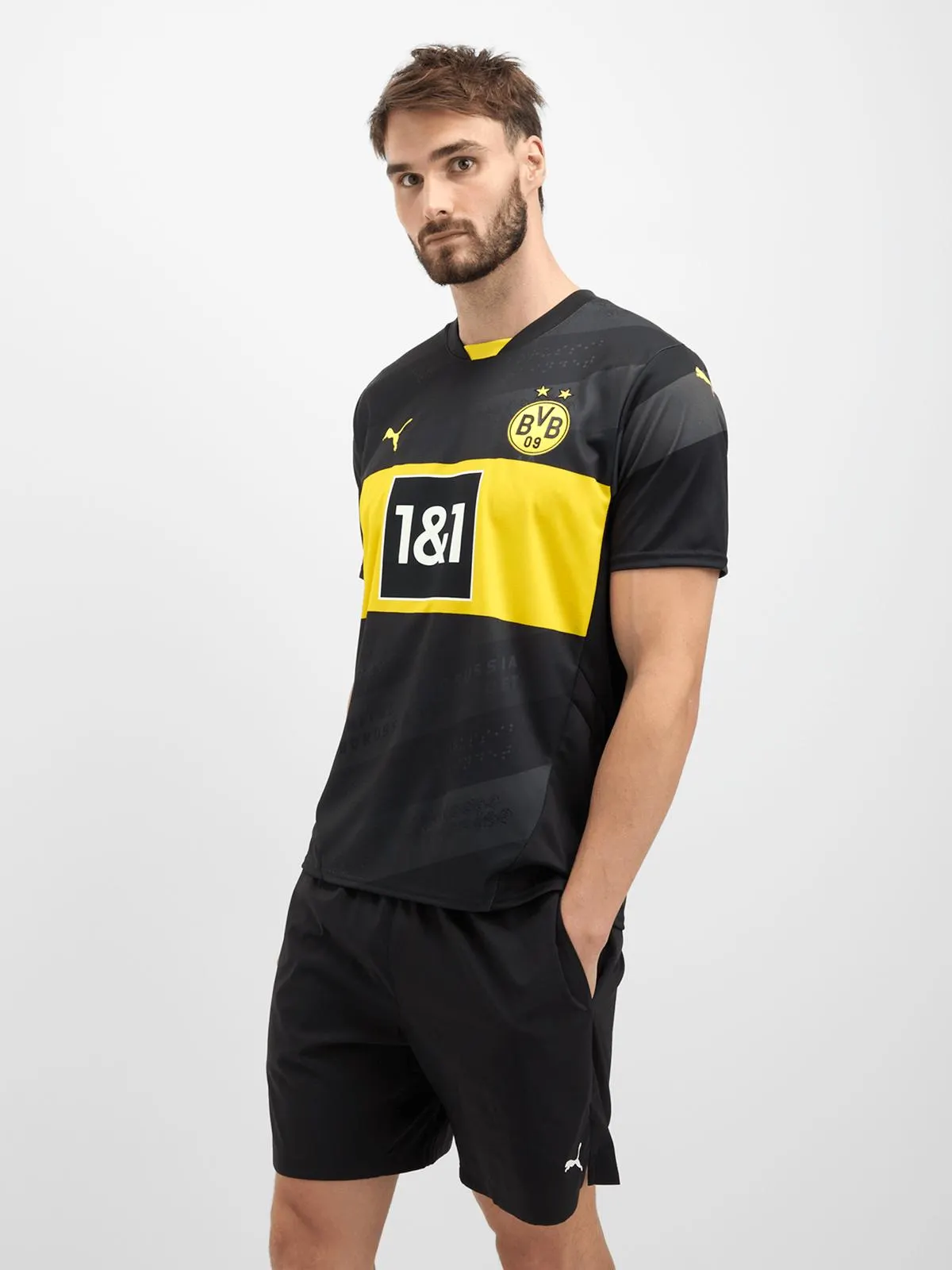 Puma Mens Tad Essential 7 Inch Black Shorts