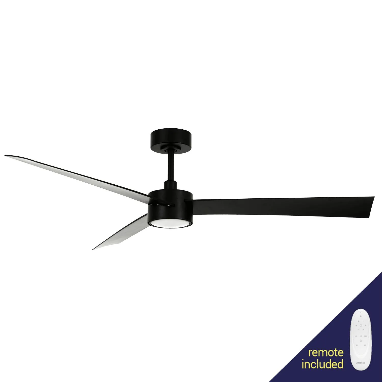 Francolin Black 2.0 DC Ceiling Fan with Daylight LED Globe and Remote Control