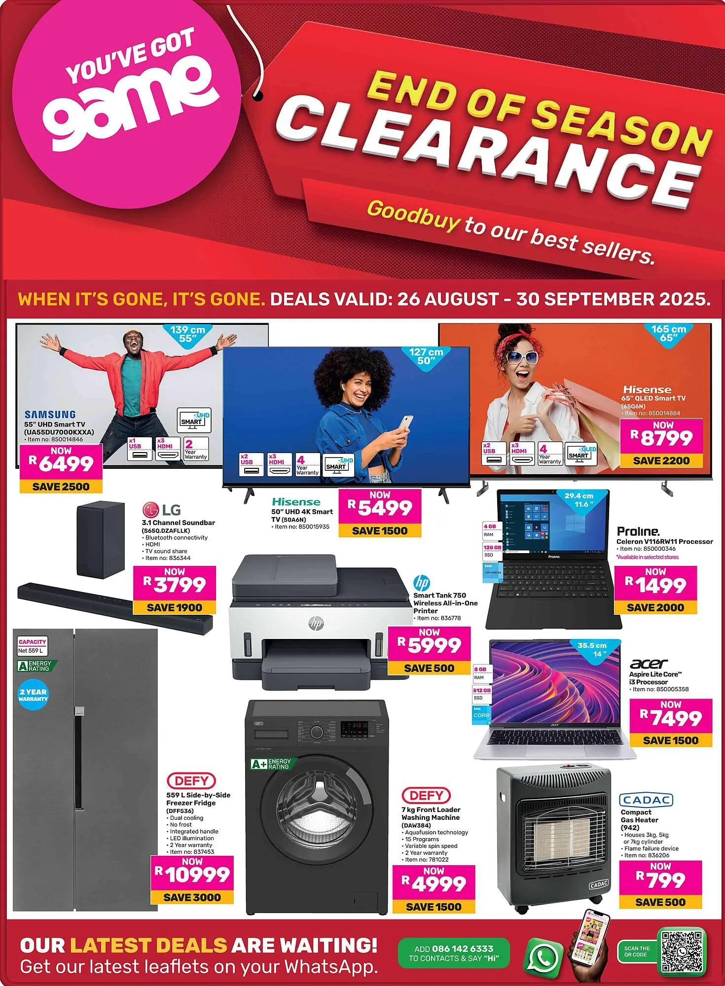 Game catalogue from 26 August to 30 September 2025 - Catalogue Page 1