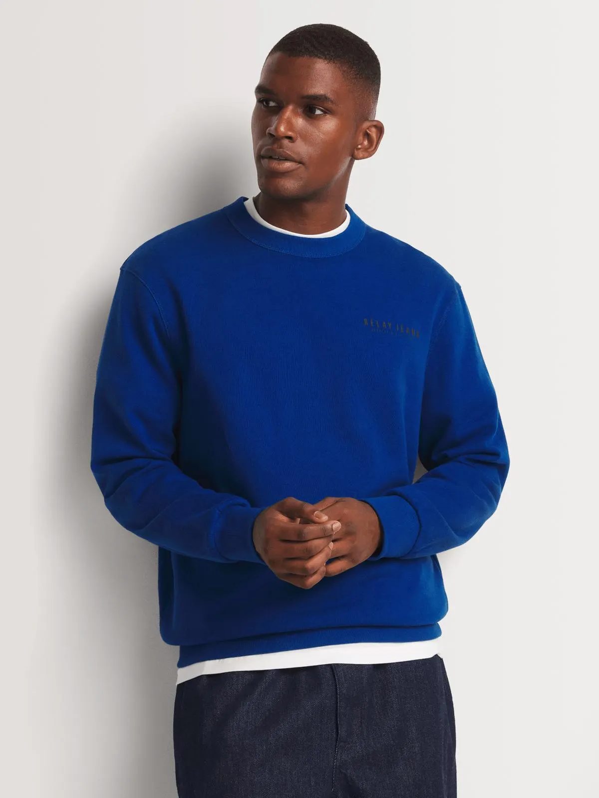 Men's Relay Jeans Basic Cobalt Sweater