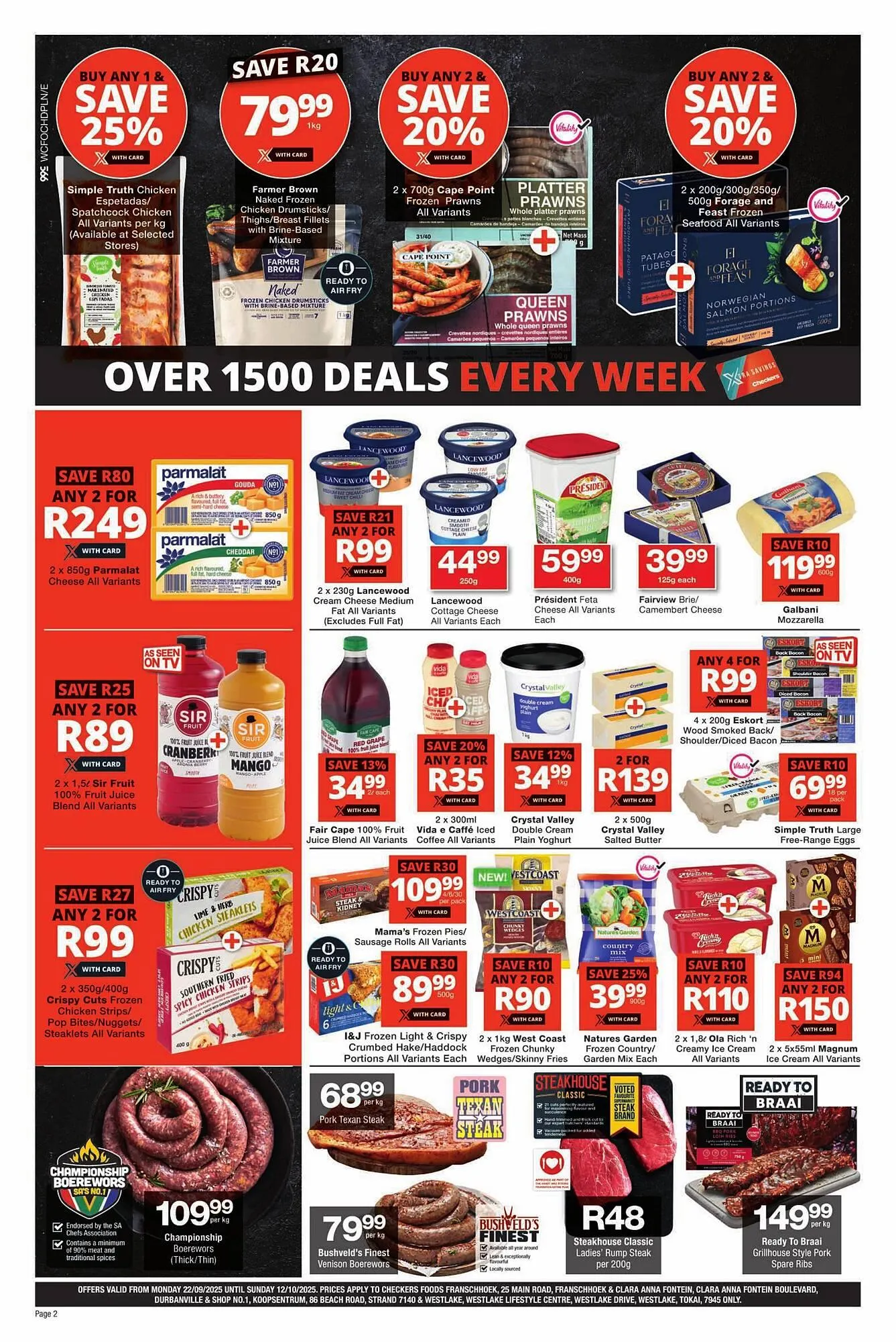 Checkers catalogue from 22 September to 12 October 2025 - Catalogue Page 2