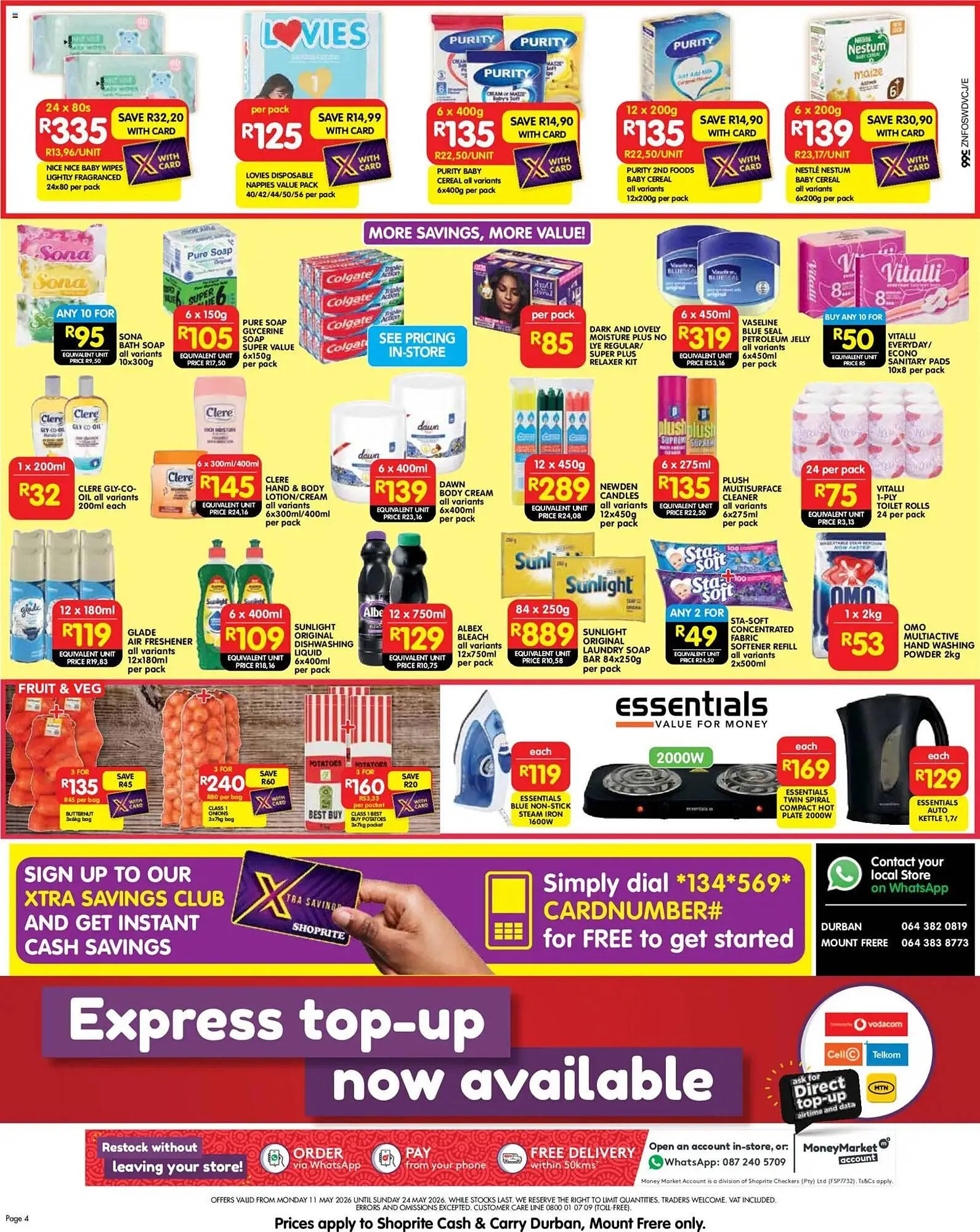 Shoprite catalogue from 11 May to 24 May 2026 - Catalogue Page 4