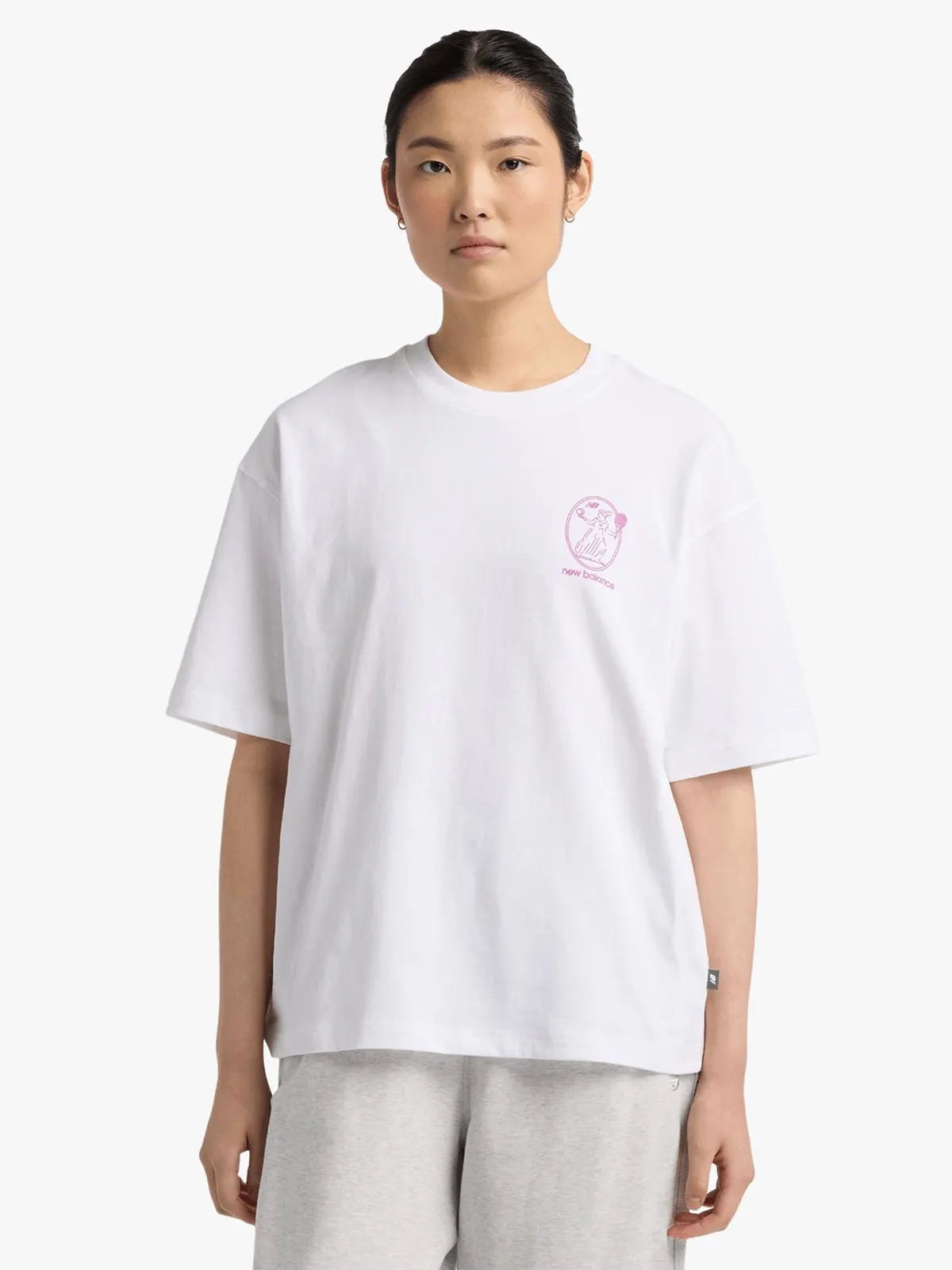 New Balance Women's Debut Vase White T-Shirt