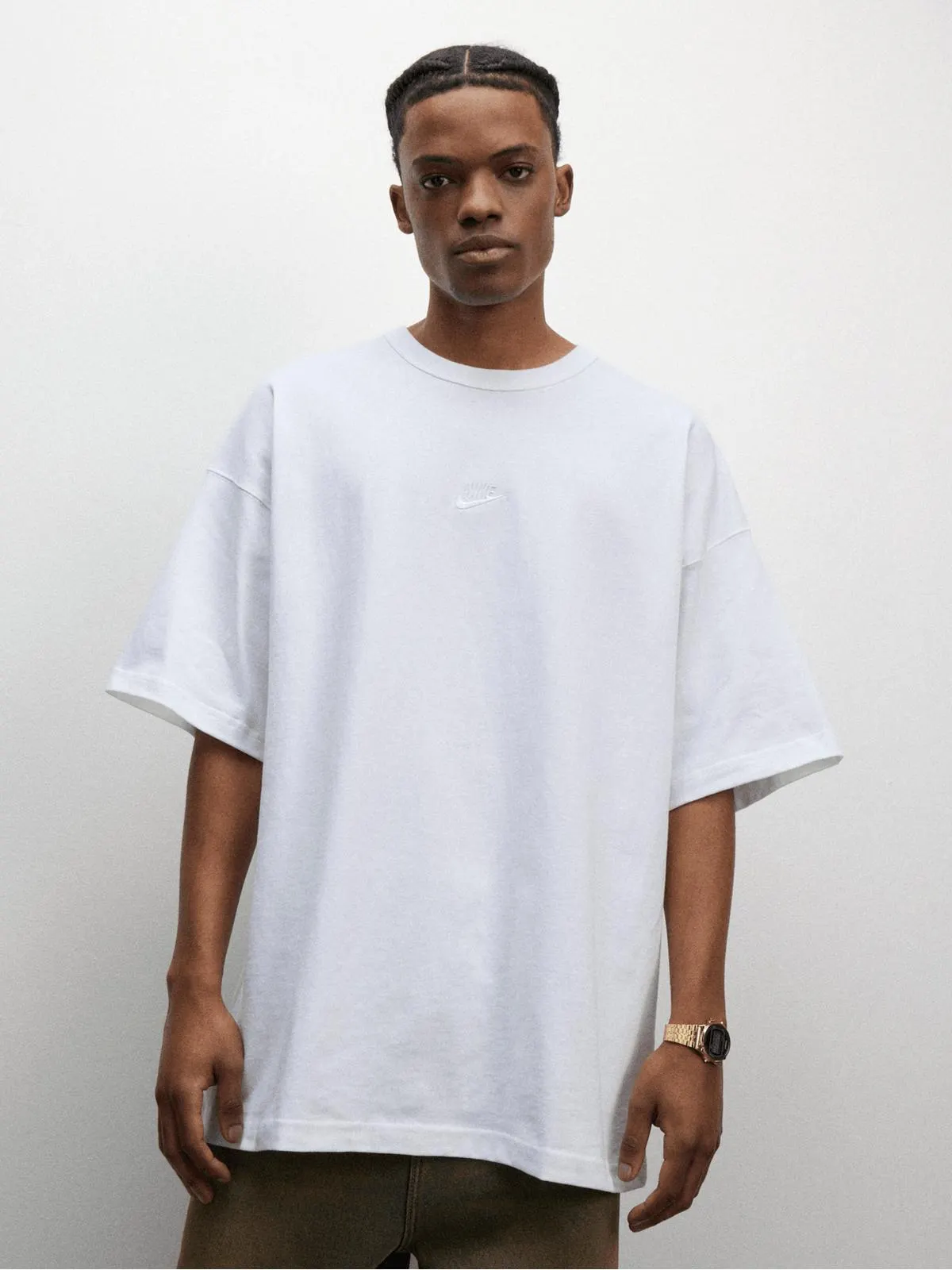 Nike Men's NSW Premium Essentials White T-Shirt