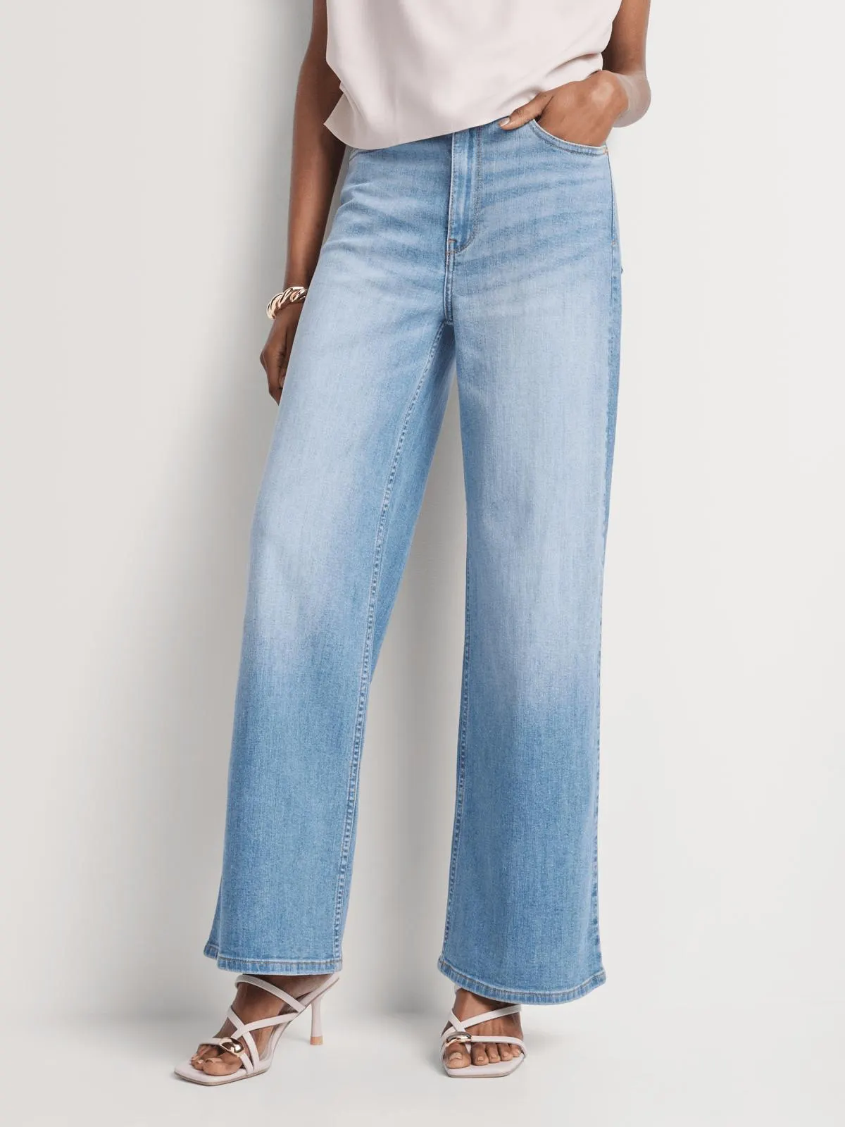 FF Denim High Waist Wide Leg Jeans