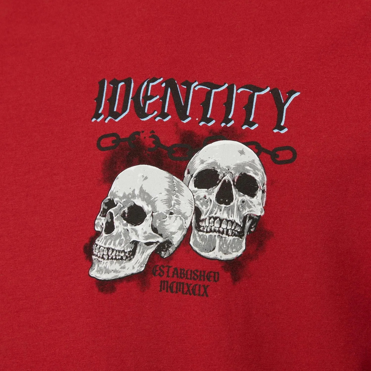 Red Graphic Long Sleeve T-shirt