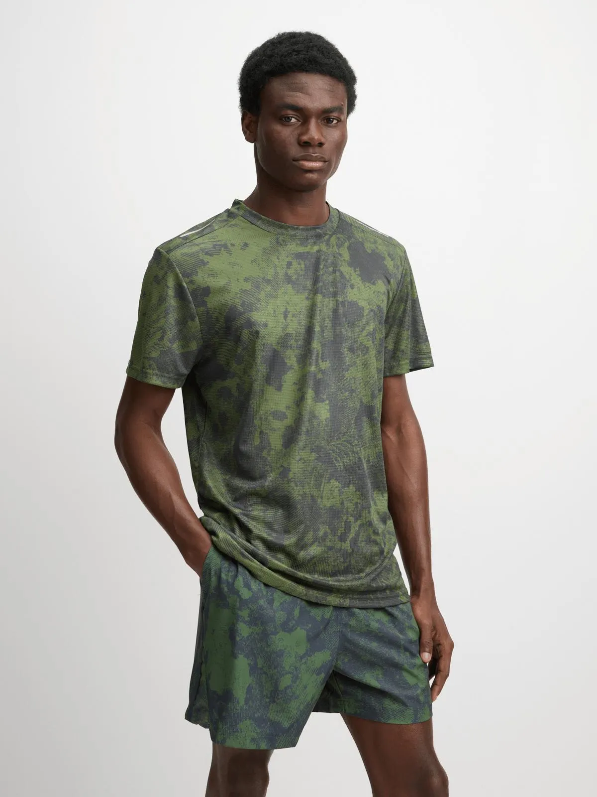 Jet Mens Charcoal Camo Training Shorts