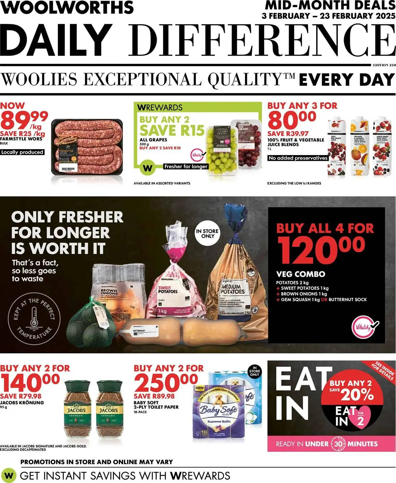 Woolworths catalogue from 3 February to 23 February 2025 - Catalogue Page 1