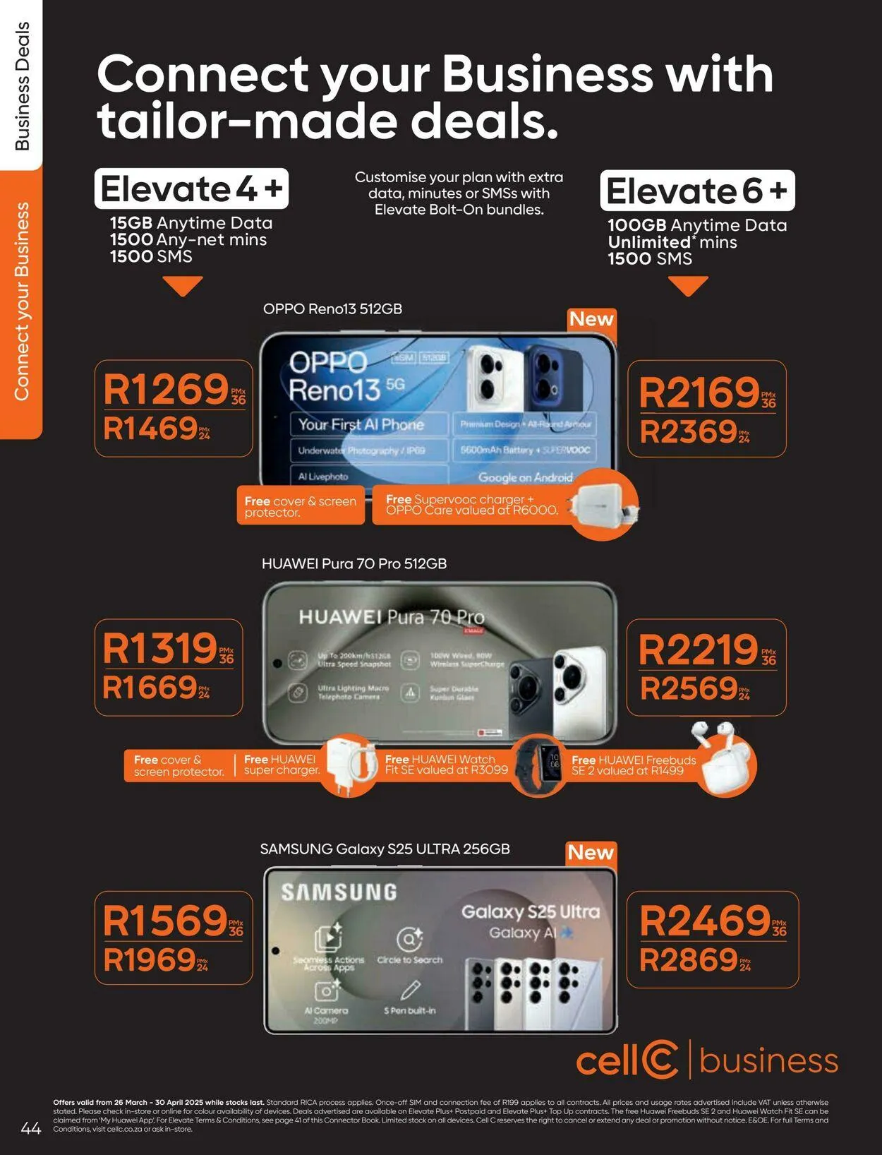 Cell C Current catalogue from 27 March to 10 April 2025 - Catalogue Page 44