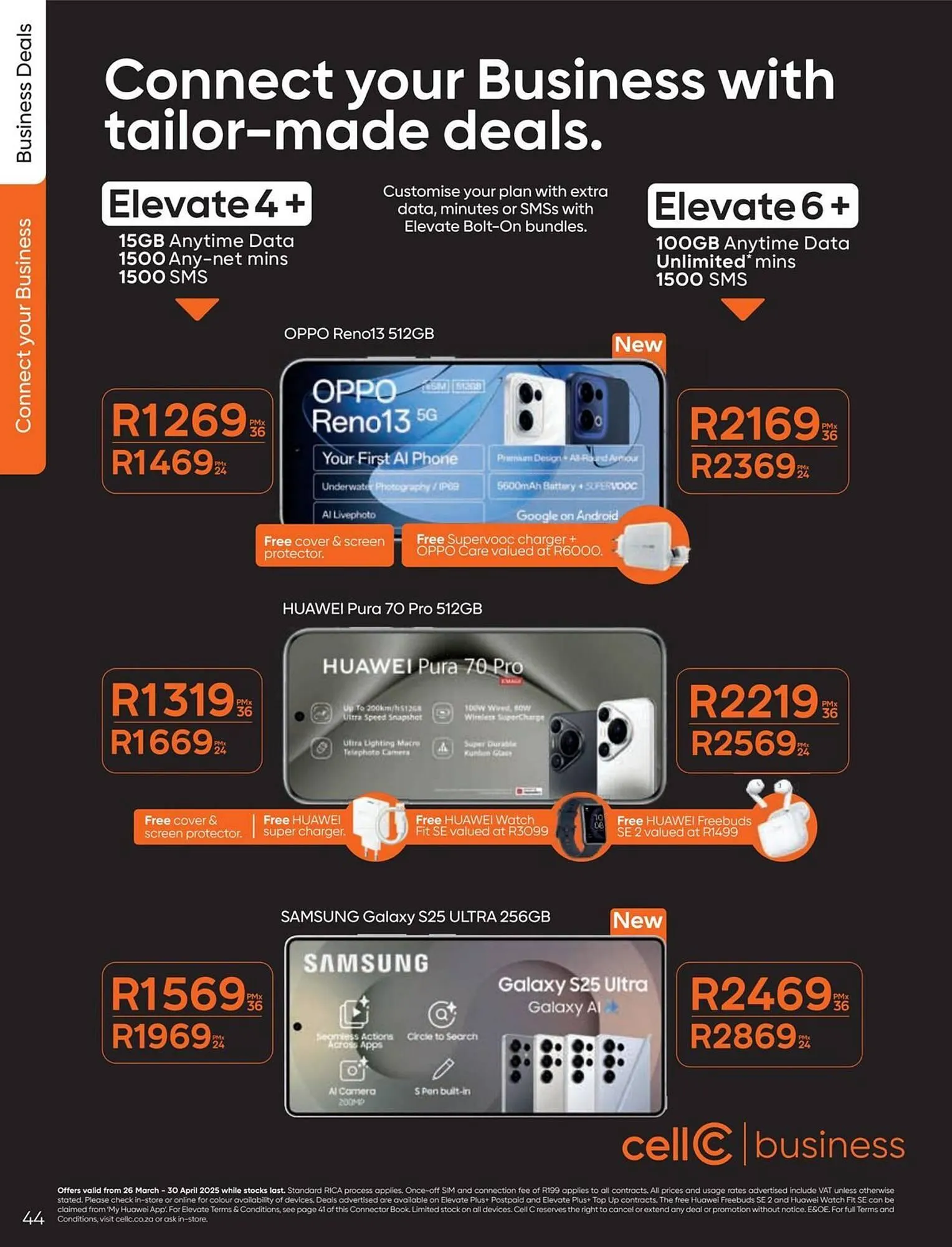 Cell C catalogue from 26 March to 1 April 2025 - Catalogue Page 44