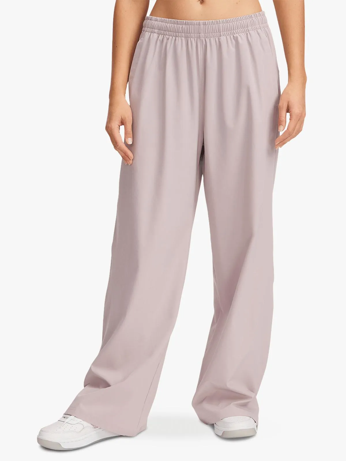Under Armour Womens Rival Wide Leg Grey Dawn Pants