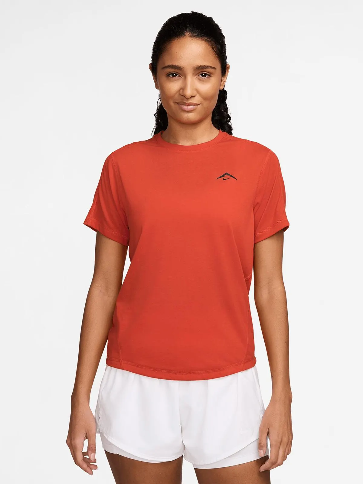 Nike Womens Trail Dri-Fit Picante Red/Black Top