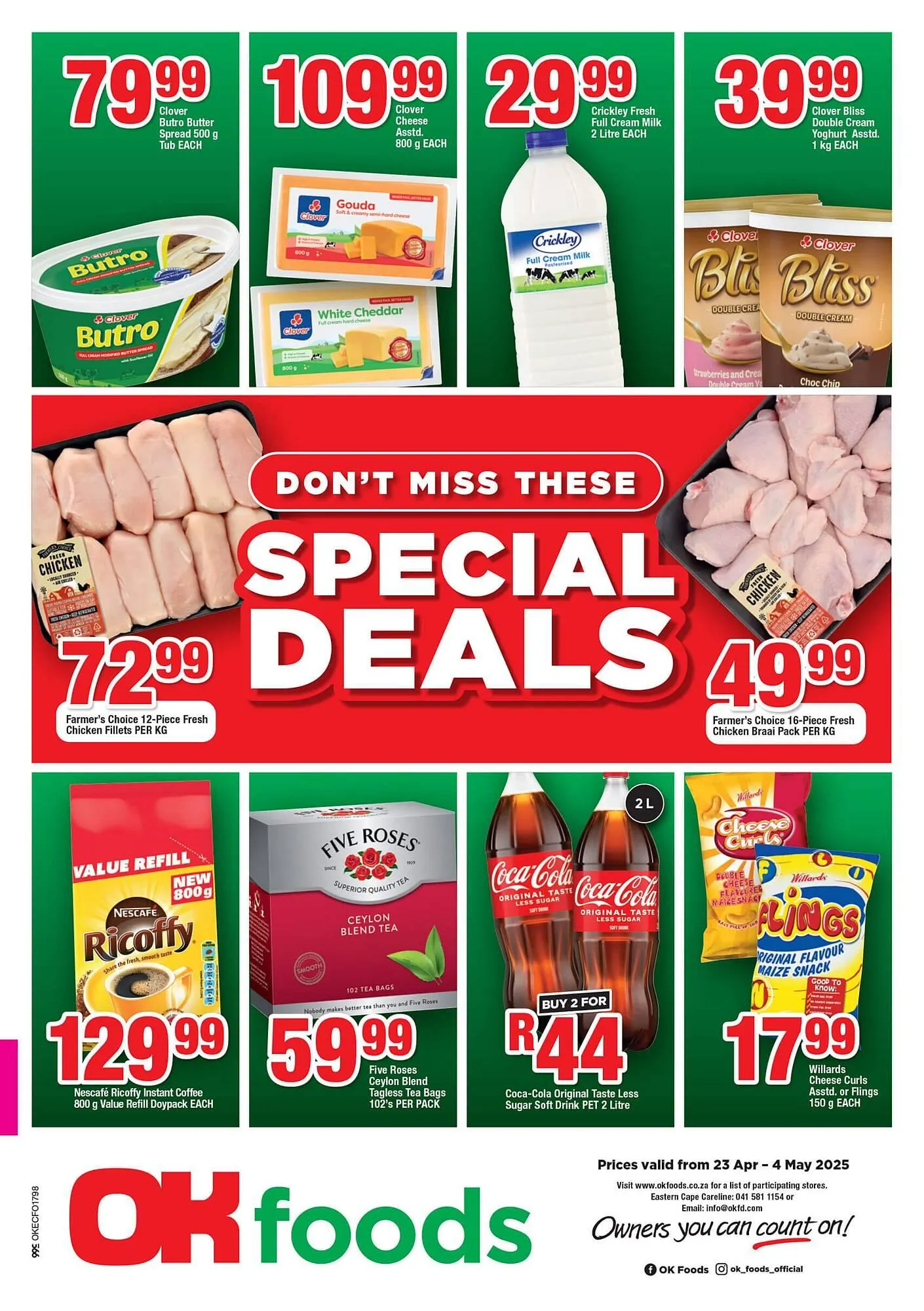 OK Foods catalogue from 23 April to 4 May 2025 - Catalogue Page 1