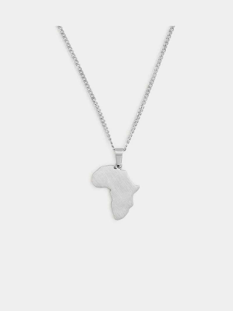 Stainless Steel Africa Pendant