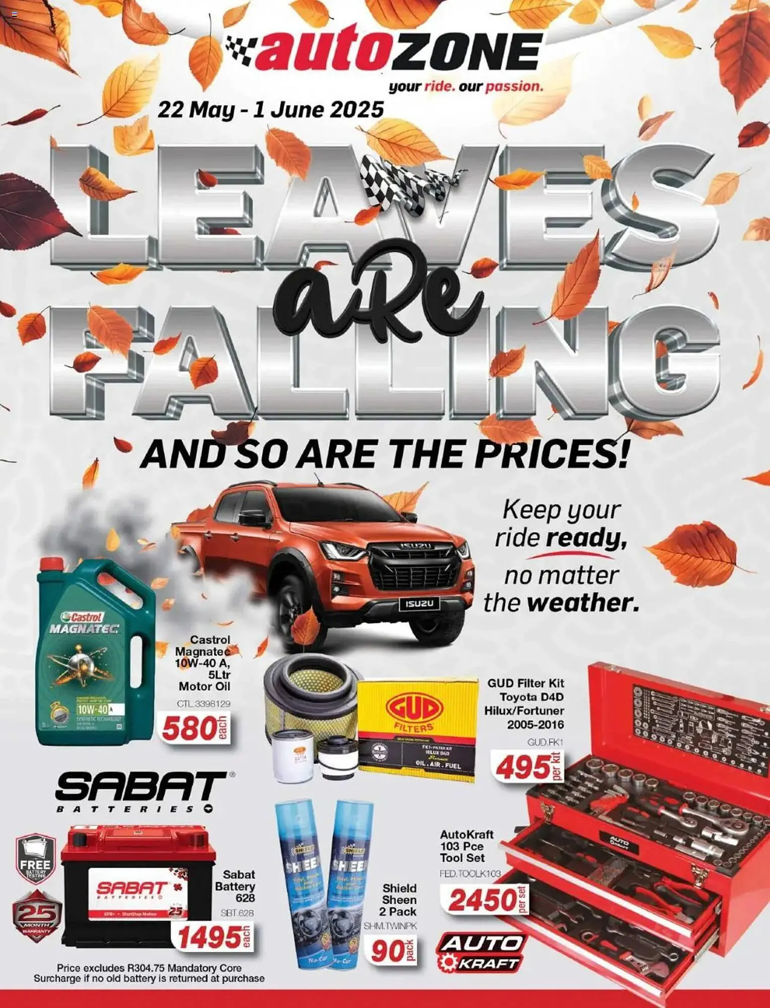 AutoZone catalogue from 22 May to 1 June 2025 - Catalogue Page 1