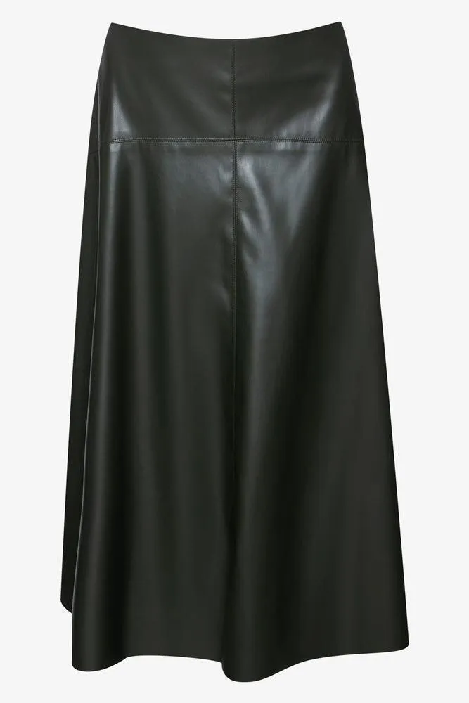 A-Line Skirt Dark Green