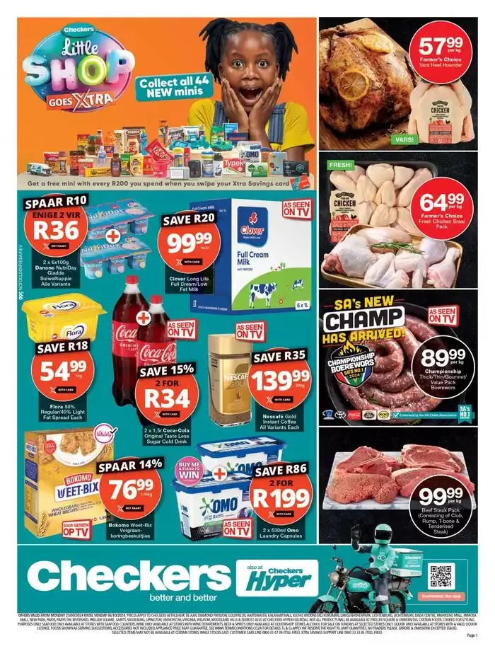 Checkers weekly specials from 23 September to 6 October 2024 - Catalogue Page 1