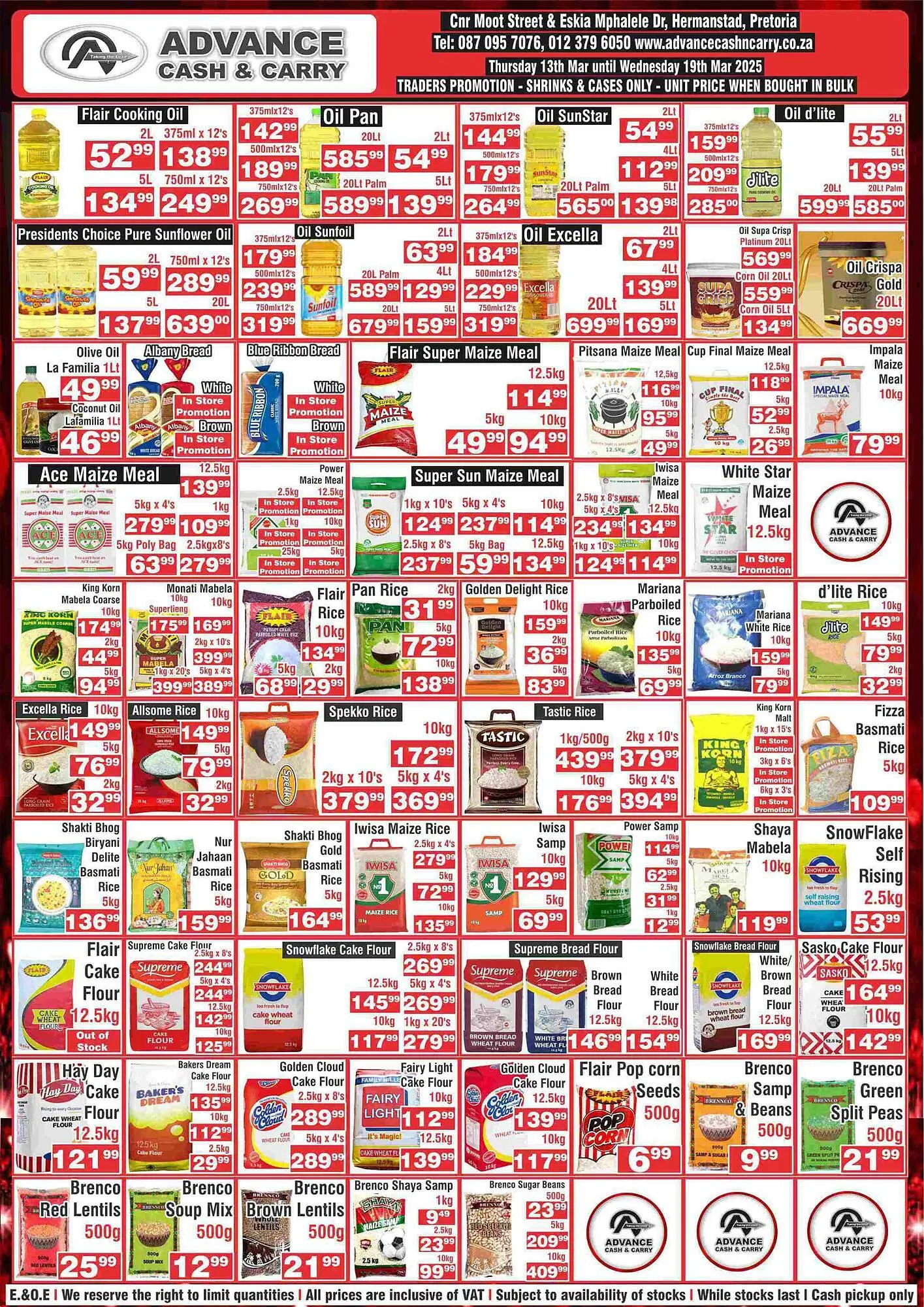 Advance Cash n Carry catalogue from 13 March to 19 March 2025 - Catalogue Page 1